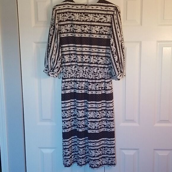 Vintage 80s multi-print polka dot pleated … - Picture 6 of 7